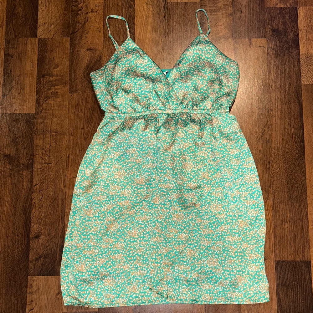 Bar III Animal Print Spaghetti Strap Cani Dress (size LARGE)